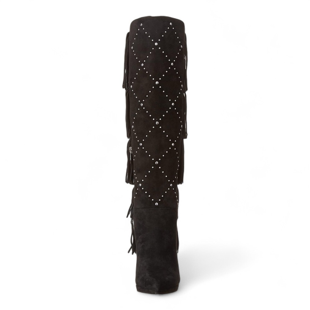 Vince Camuto Panaryaz Fringe Embellished Knee High Boot NWT - Picture 7 of 9